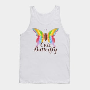 Cute Colorful Butterfly Tank Top